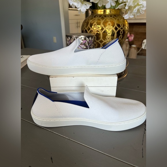 Rothy’s The Original Slip On Sneaker White Womens Size 9 - Picture 3 of 9